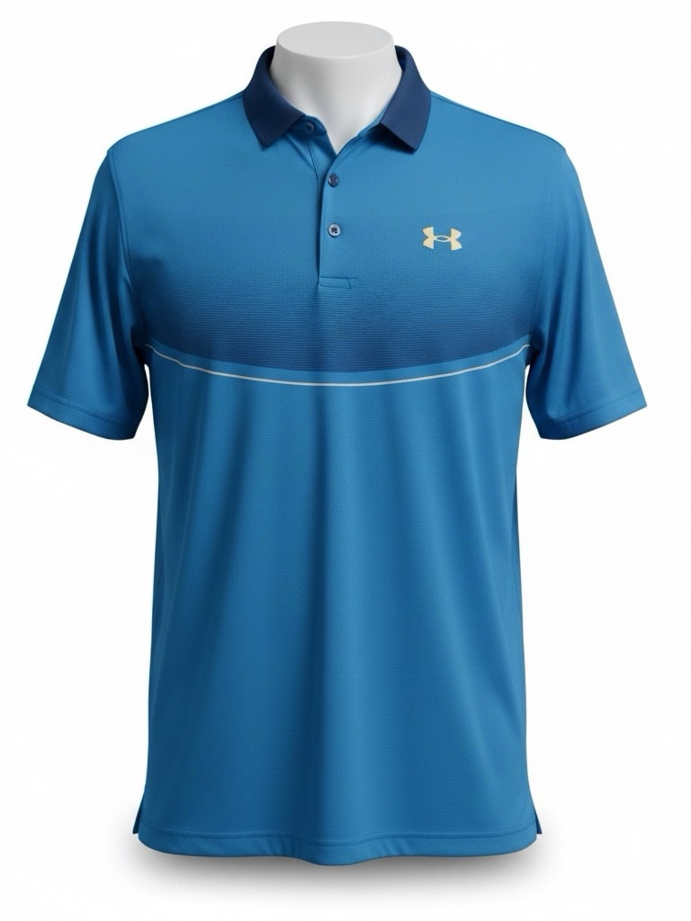 Under Armour Iso-Chill Polo Shirt Mens XL Blue Golf Performance Stretch